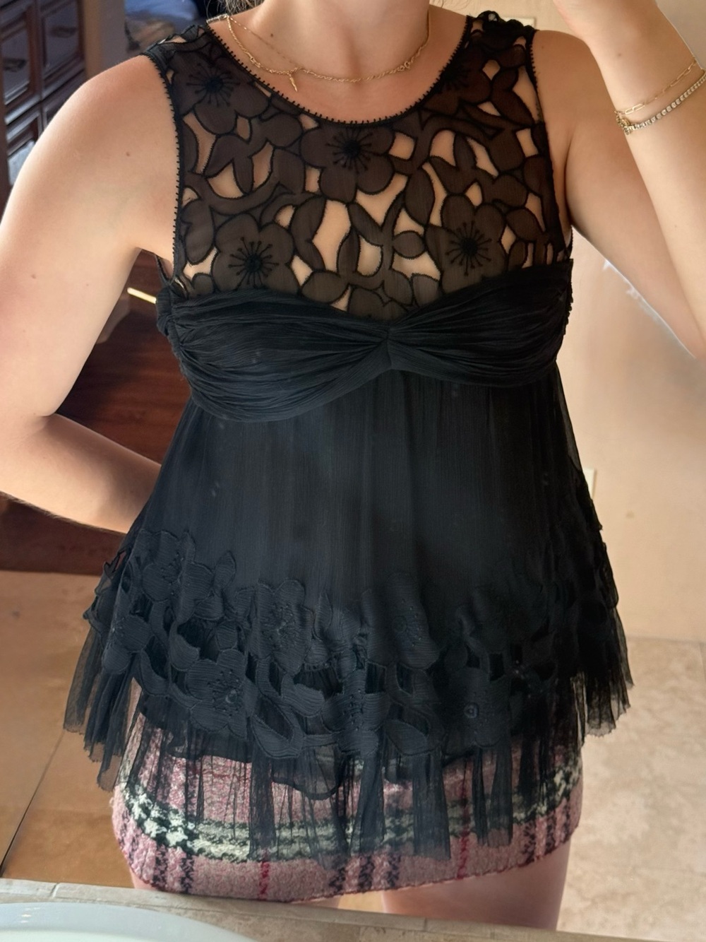 Vintage La Perla Lace Top - Made In Italy